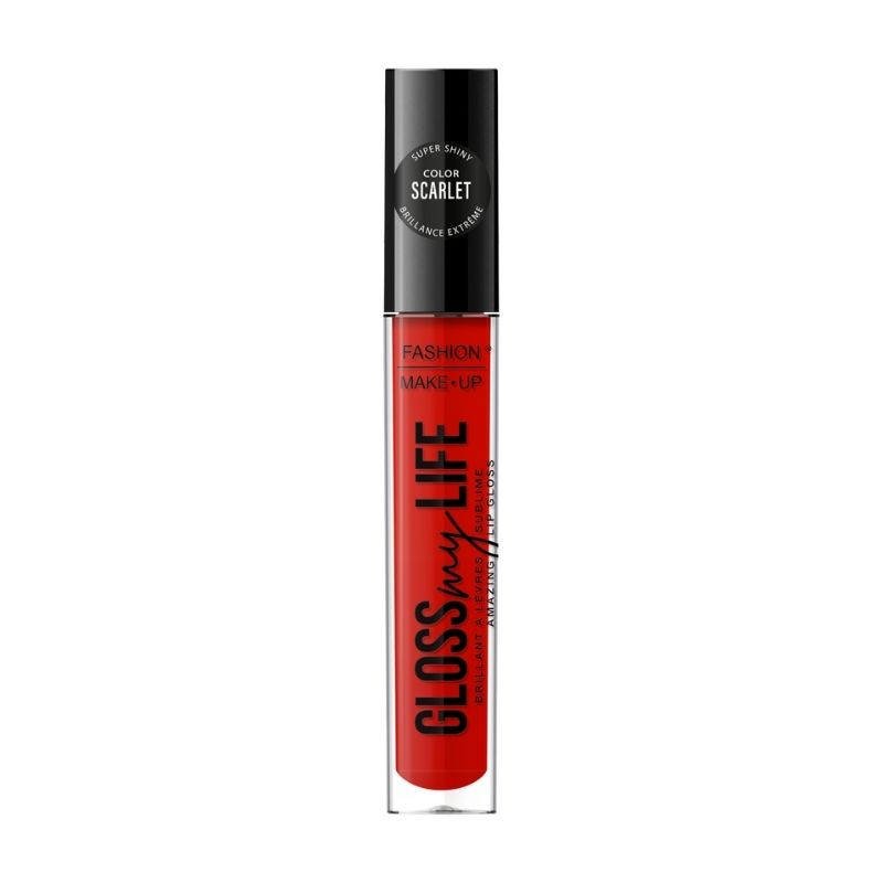Gloss op de lippen Gloss My Life nr. 06 Scarlet Fashion Make Up