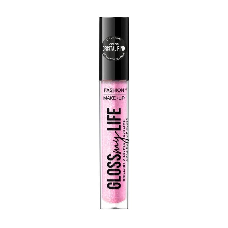 Gloss op de lippen Gloss My Life nr. 08 Cristal Pink Fashion Make Up