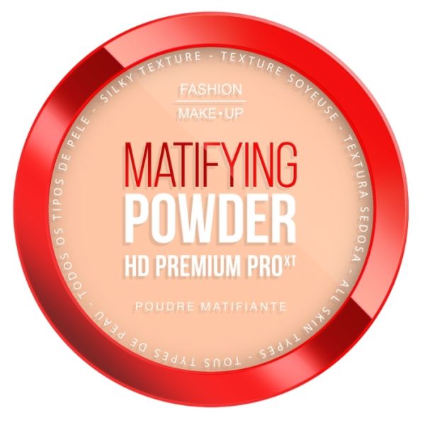 Pó matificante HD Premium Pro n°02 Bege Claro Fashion Make Up Pó matificante HD Premium Pro n°02 Bege Claro Fashion Make Up