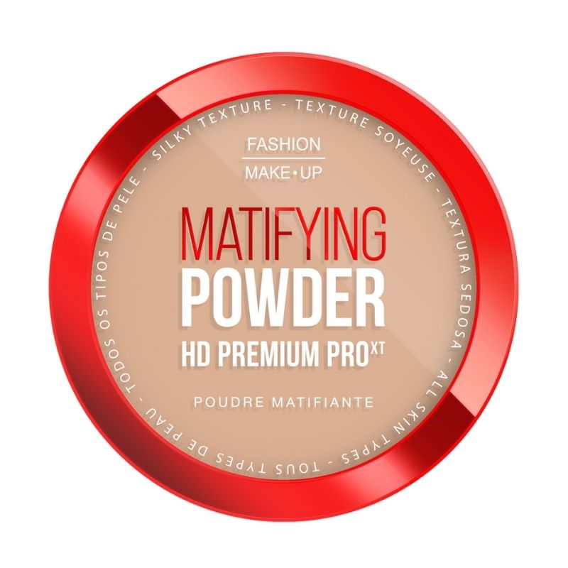 Pó matificante HD Premium Pro n°05 Areia Dourada Fashion Make Up