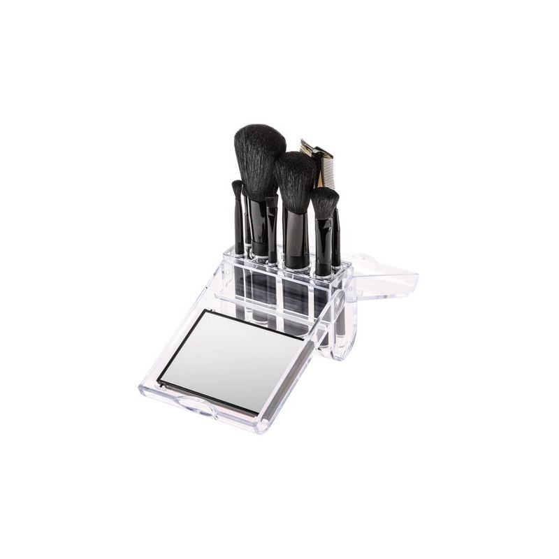 Conjunto de pincéis com espelho Fashion Make Up