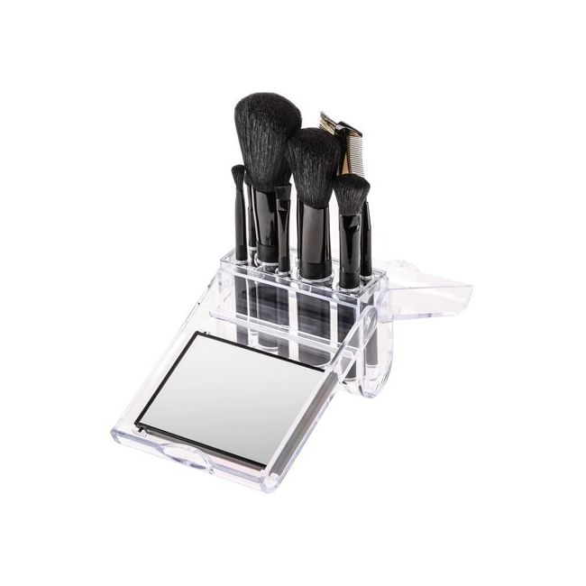 Conjunto de pincéis com espelho Fashion Make Up