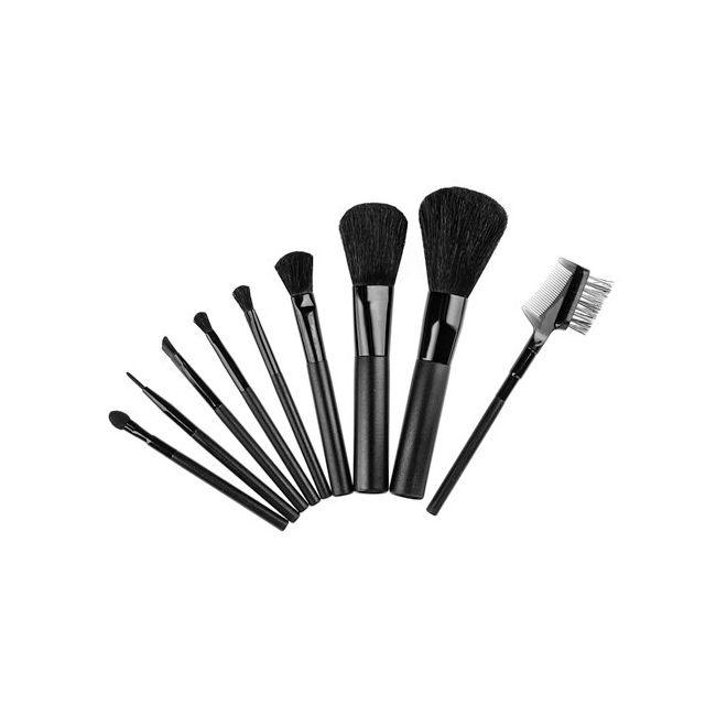 Conjunto de pincéis com espelho Fashion Make Up
