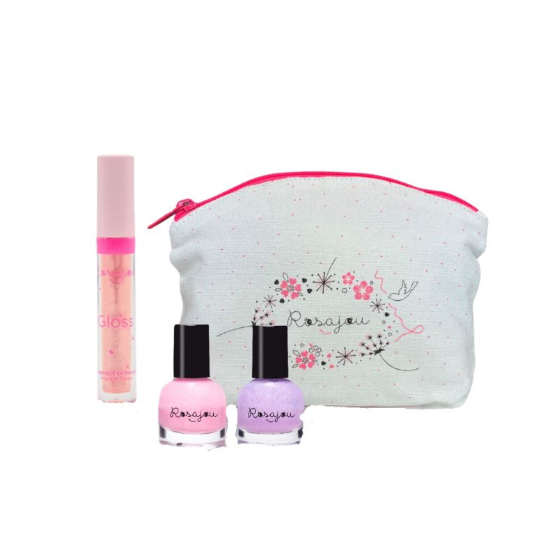 Trousse Gloss Ballerina e 2 vernizes Rosajou