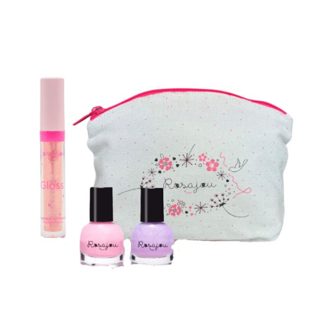 Trousse Gloss Ballerina e 2 vernizes Rosajou