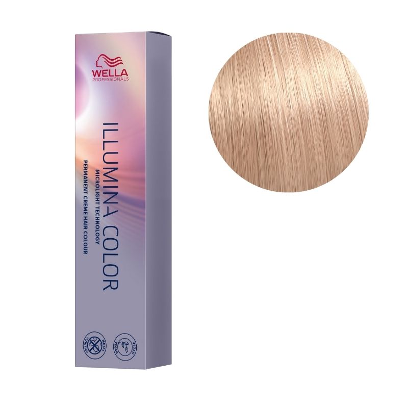 Illumina Kleur 10/53 Zeer zeer lichte goudbruin Blond Wella 60ML