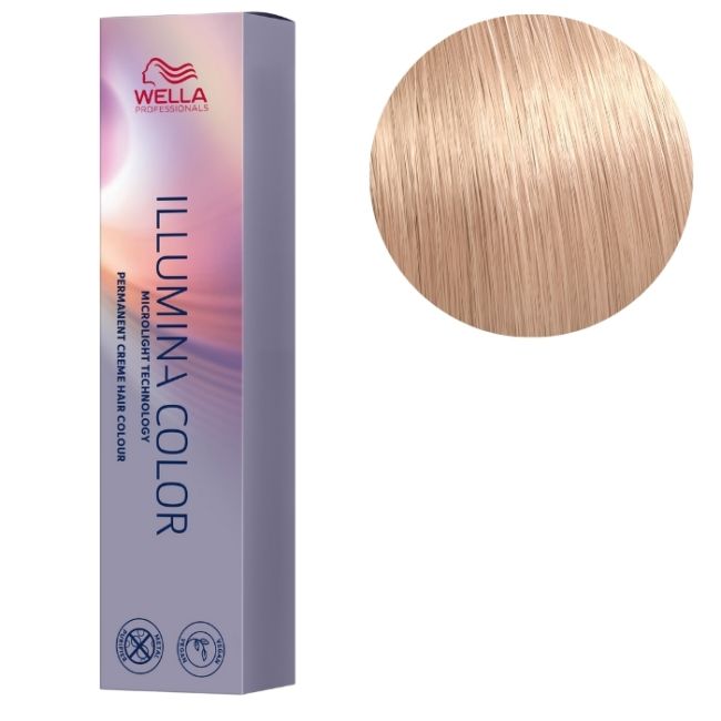 Illumina Kleur 10/53 Zeer zeer lichte goudbruin Blond Wella 60ML