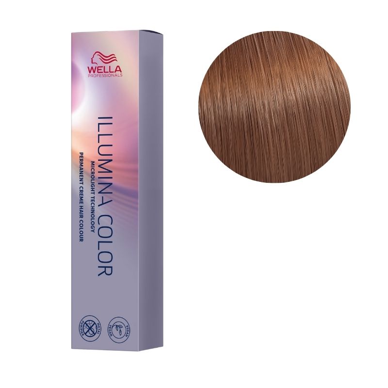 Coloração Illumina Color 7/53 Louro médio acaju dourado Wella 60ML
