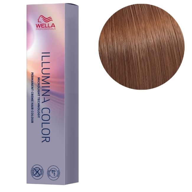 Coloração Illumina Color 7/53 Louro médio acaju dourado Wella 60ML