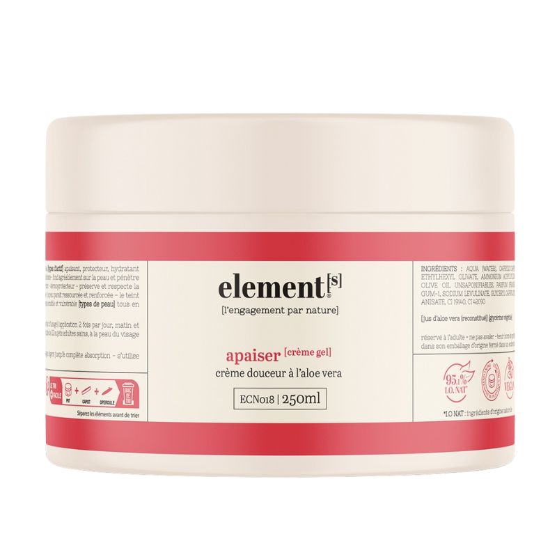 Creme de suavidade Apaziguar Creme GelElements 250ml