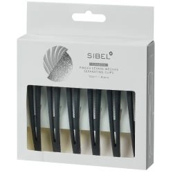 Pinze separa-ciocche Carbon-Alu nere M 10cm Sibel 6pcs