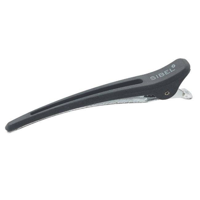 Pinces sépare-mèches Carbon-Alu noires M 10cm Sibel 6pcs
