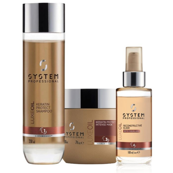 Routine cheveux épais LuxeOil System Professional