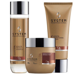 Rotina para cabelos grossos LuxeOil System Professional