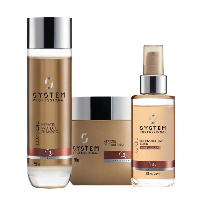 Normal to fine hair pack LuxeOil with elixir System Professional
