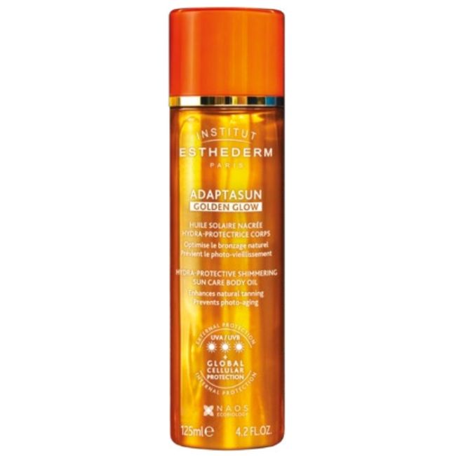Zijdeachtige zonneolie Golden Glow Adaptasun Esthederm 125ml
