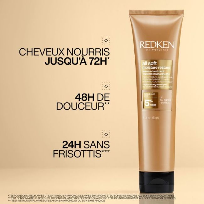Tratamento sem enxágue para cabelos secos All Soft Redken 150ML