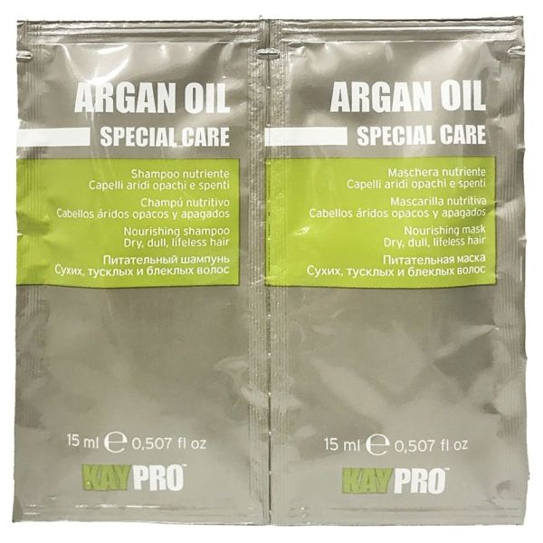 Shampoo de Argan para cabelos secos KayPro 2x15ml
