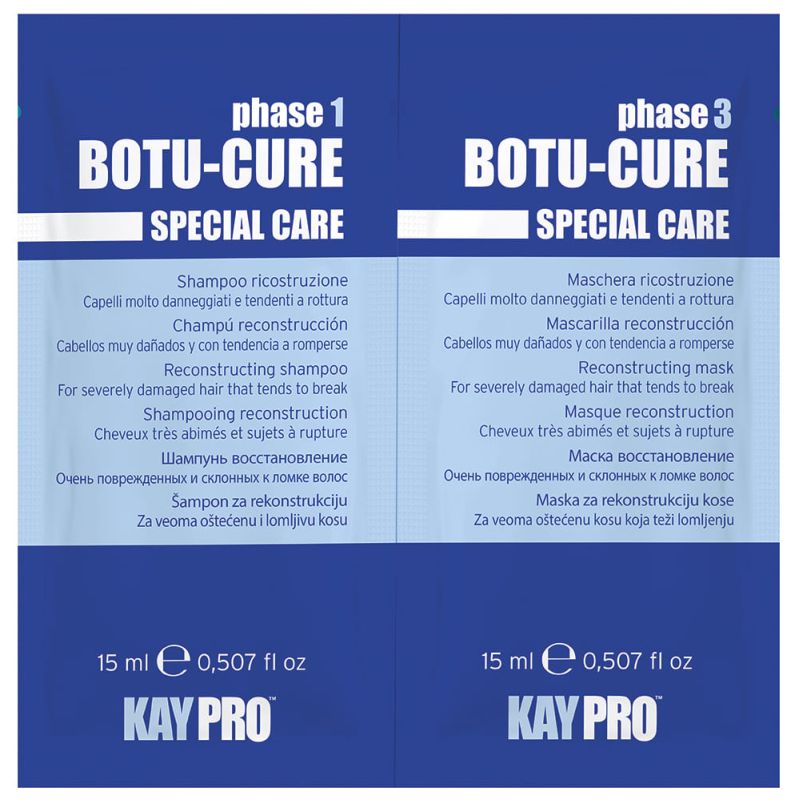 Shampoo Botu Cure para cabelos muito danificados KayPro 2x15ml
