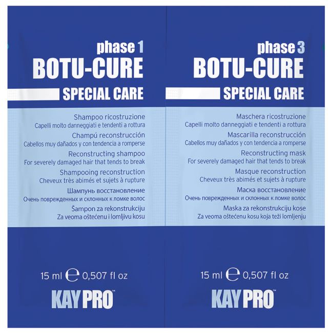 Shampoo Botu Cure voor zeer beschadigd haar KayPro 2x15ml