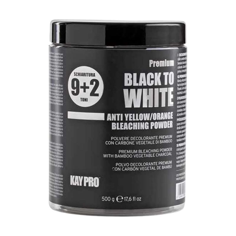 Entfärbendes Pulver Black to White Bleach 9+2 KayPro 500g