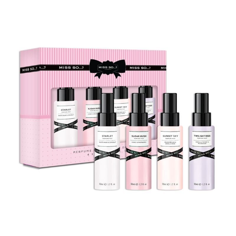 Cadeau set mist voor het lichaam Miss SO…? 4 X 50ML