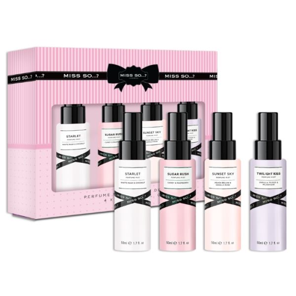 Cofre de bruma para o corpo Miss SO…? 4 X 50ML