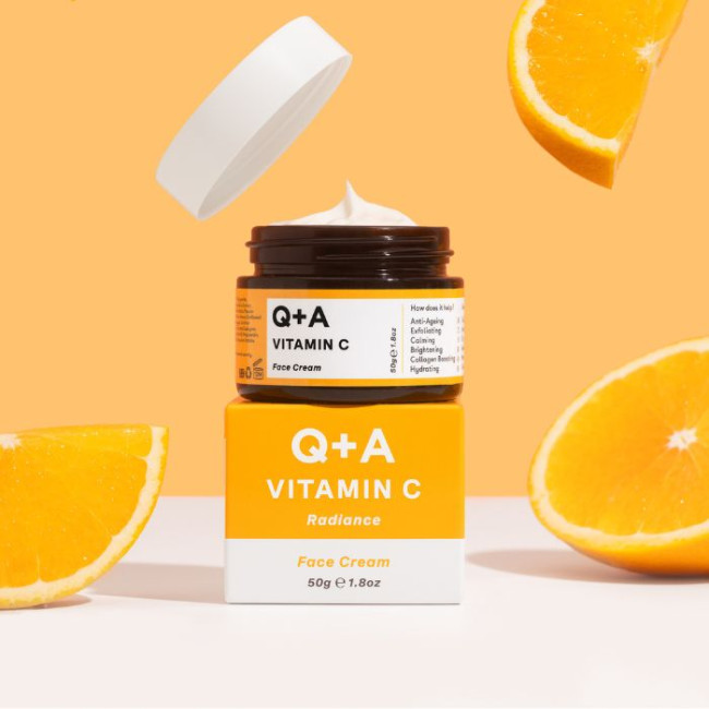 Crème gezichtsverzorging met vitamine C Q+A 50G