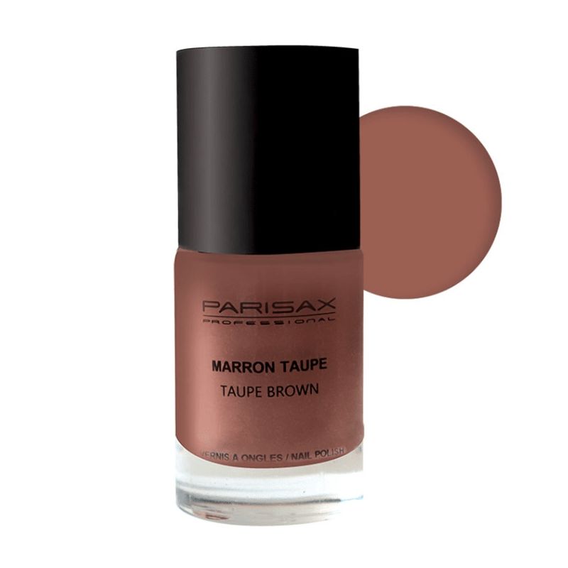 Esmalte de unhas marrom taupe Parisax