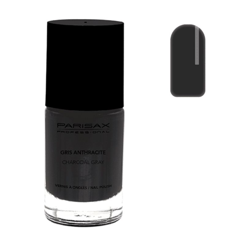 Grijs antraciet nagellak Parisax