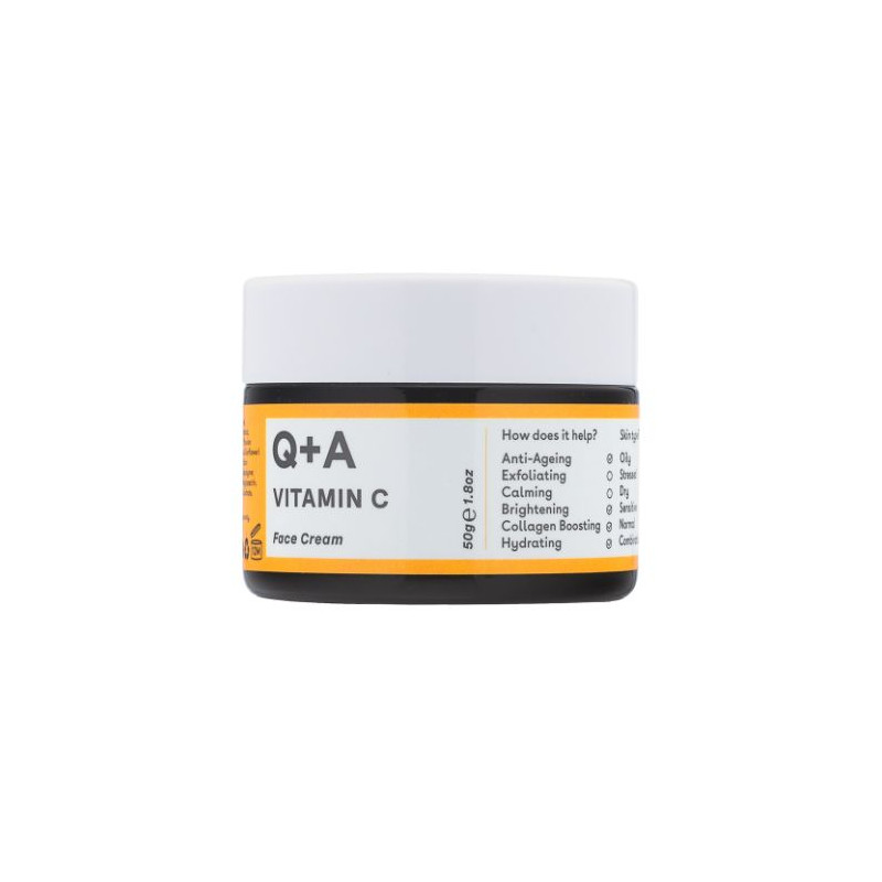 Crème gezichtsverzorging met vitamine C Q+A 50G