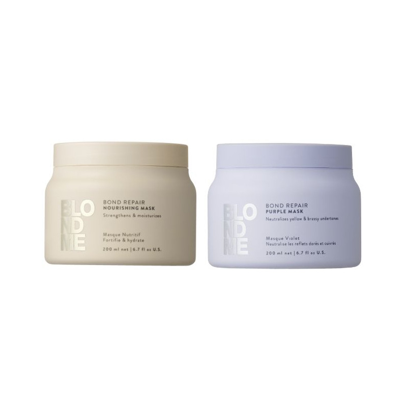 Duo-Proben Reparaturmaske und violett BlondMe Schwarzkopf 2X10ML