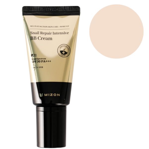 BB creme Reparação de Caracol Intensivo SPF30 21 Bege Rosado Claro Mizon 50ml BB creme Reparação de Caracol Intensivo SPF30 21 Bege Rosado Claro Mizon 50ml