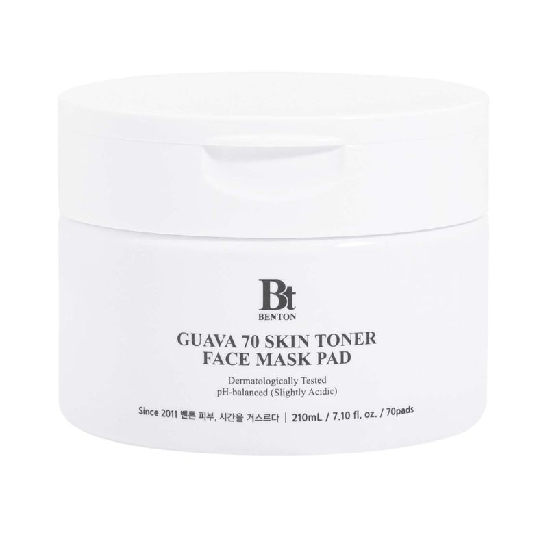 Discos hidratantes Guava 70 tônico facial máscara em pad Benton 210ml