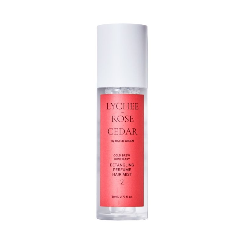 Bruma capilar desembaraçante Perfume Hair Mist 02 Lichia-Rosa-Cedro Rated Green 80ml