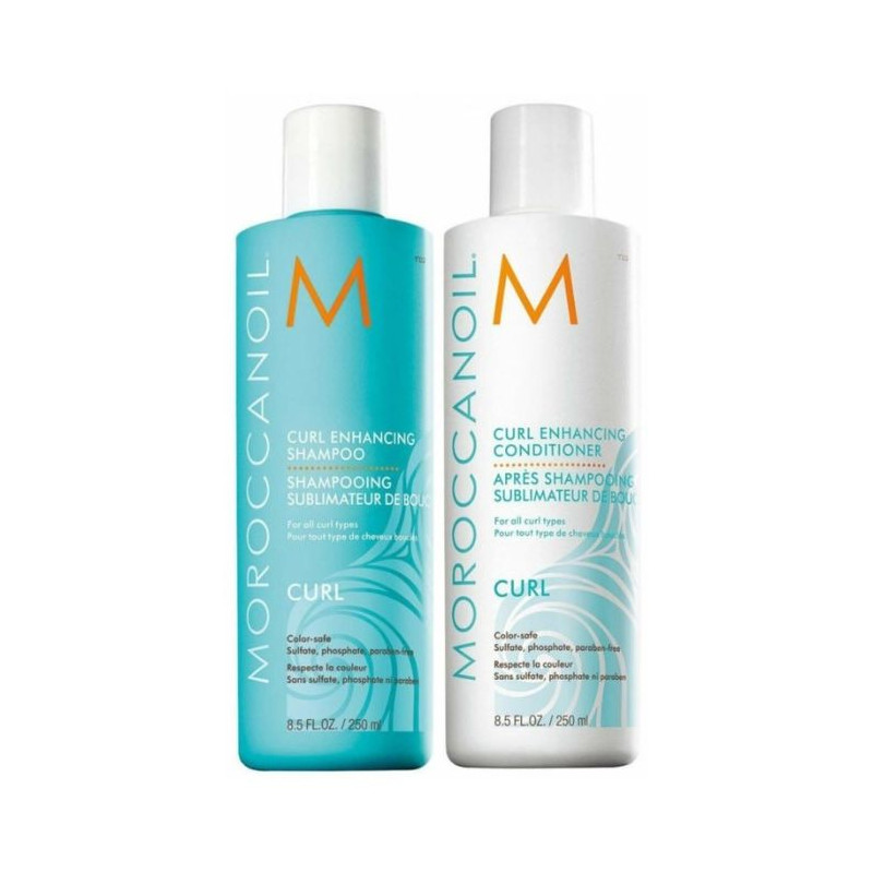 Duo Curls: Shampoo 250 ml + Conditioner 250 ml Moroccanoil