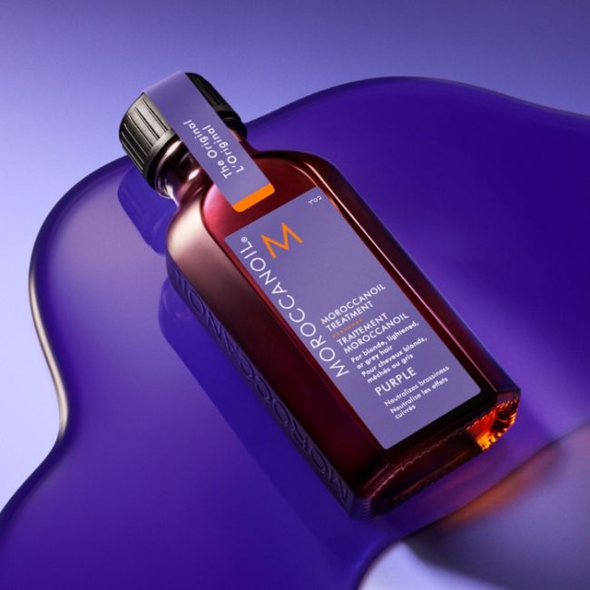 Sérum Purple óleo corretor cabelo loiro Moroccanoil 50ml