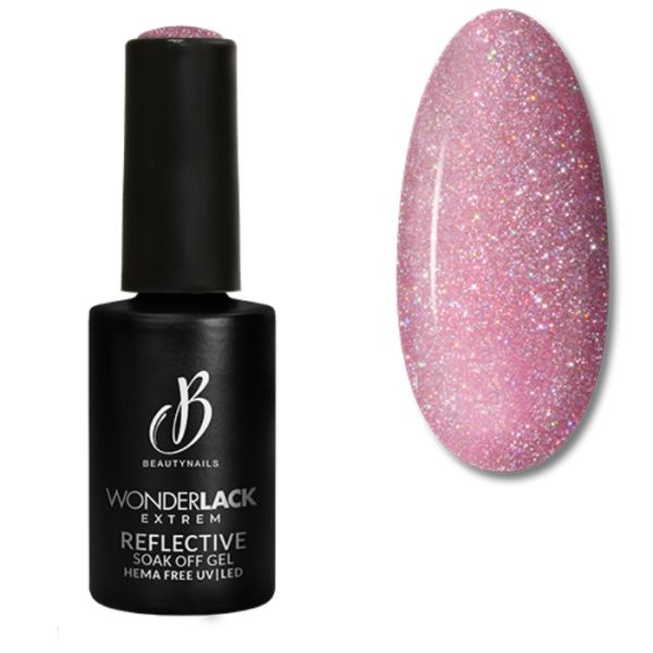 Semi-permanente Wonderlack Hema Free Pink reflecterende BeautyNails 8ML Semi-permanente Wonderlack Hema Free Pink reflecterende BeautyNails 8ML