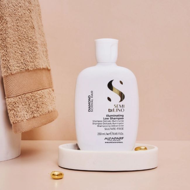 Delicate Shampoo Diamond Glansversterker Semi Di Lino 250ml