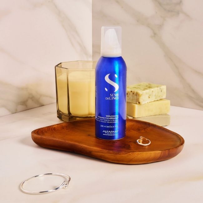 Volumen-Conditioner-Mousse Volume Semi Di Lino 200ml