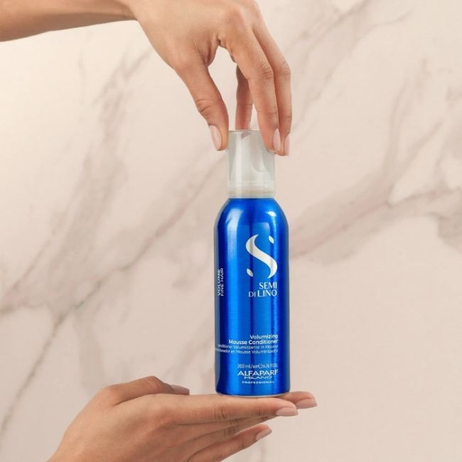 Volumen-Conditioner-Mousse Volume Semi Di Lino 200ml