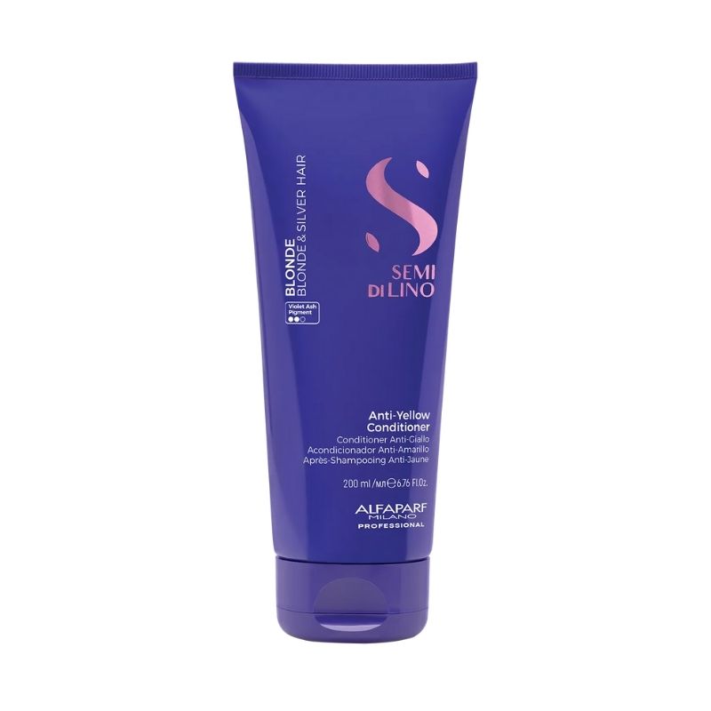 Anti-geel reflecterende conditioner Blonde Semi Di Lino 200ml
