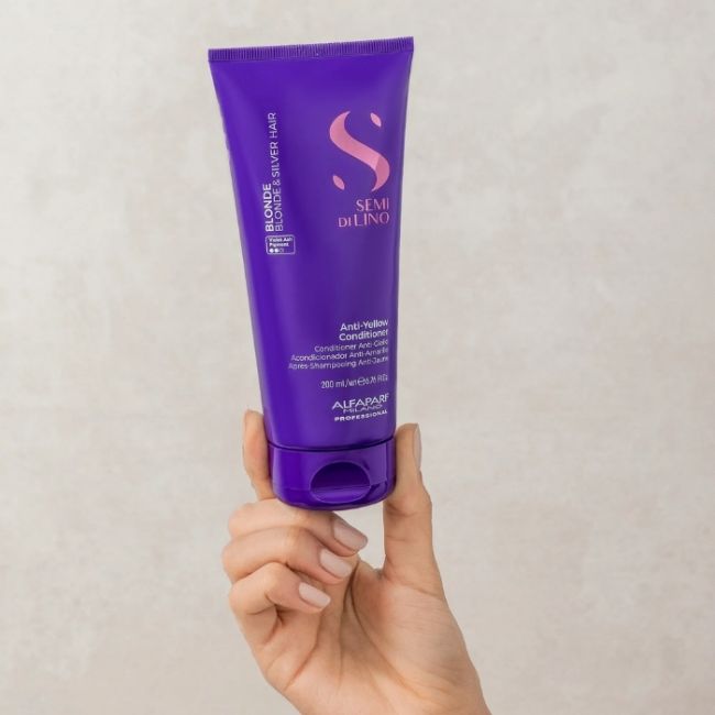 Anti-geel reflecterende conditioner Blonde Semi Di Lino 200ml