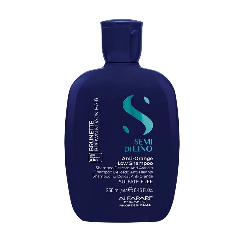 Champú antirreflejo naranja Brunette Semi Di Lino 250ml