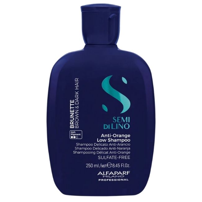 Champú antirreflejo naranja Brunette Semi Di Lino 250ml