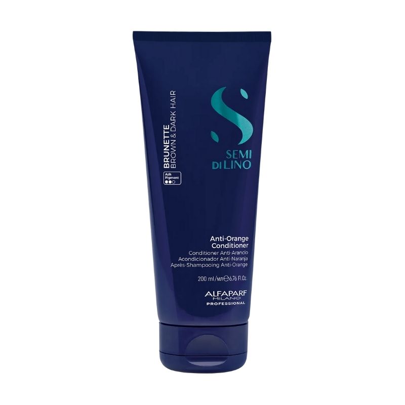 Após-Shampooing anti-reflexo laranja Brunette Semi Di Lino 200ml