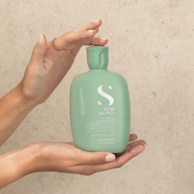 Zachte reinigende shampoo voor droge en vette roos Scalp Semi Di Lino 250ml