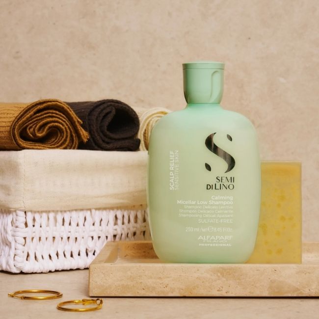 Zachte kalmerende shampoo Scalp Semi Di Lino 250ml