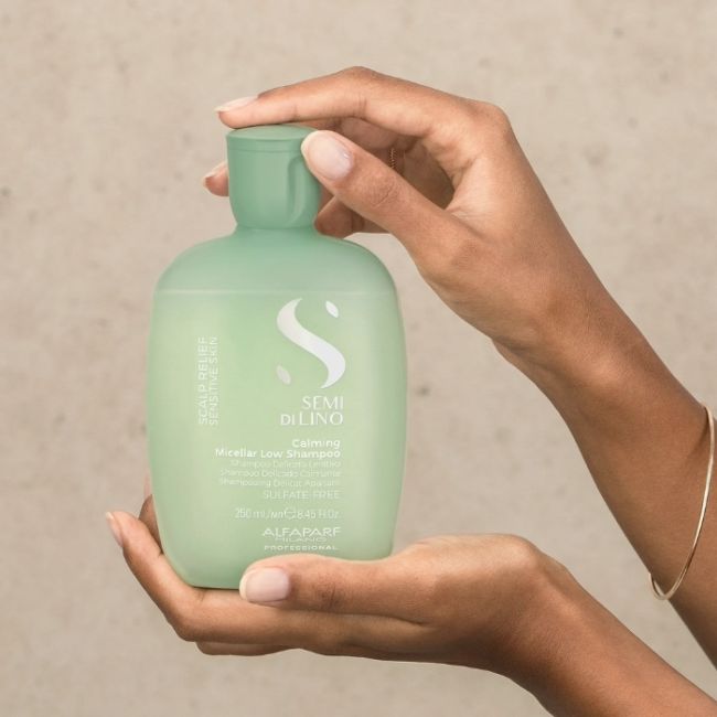 Zachte kalmerende shampoo Scalp Semi Di Lino 250ml