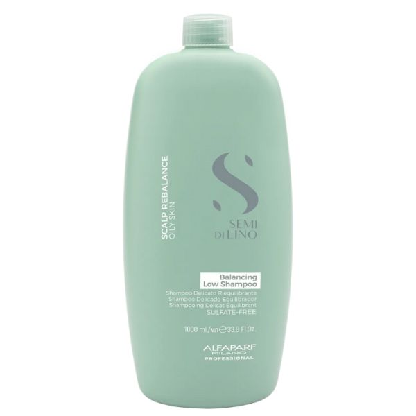 Zacht herstellend shampo voor vet haar 1000ml Scalp Semi Di Lino Zacht herstellend shampo voor vet haar 1000ml Scalp Semi Di Lino